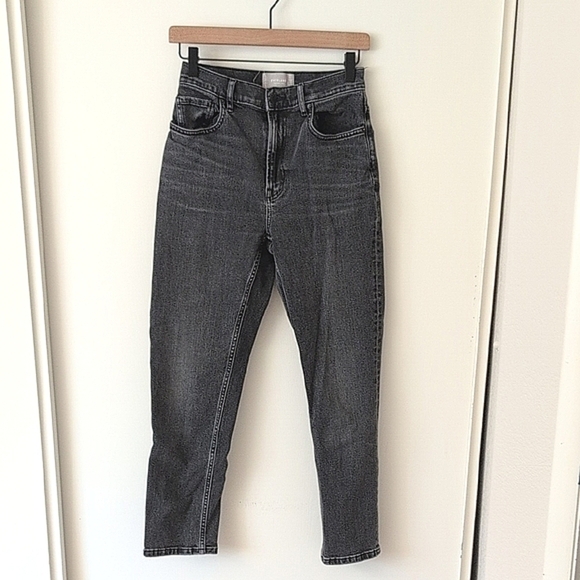Everlane Womens 27 The Cheeky Jean Cropped Black Denim Contemporary Preppy - Picture 1 of 8